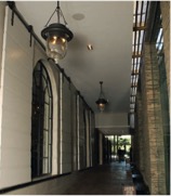 Passageway ceiling speakers 