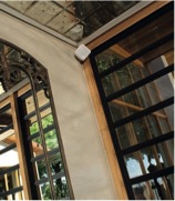 Delaire 3 Tasting room corner speakers