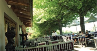 Outside speakers are unobtrusive and completely weather proof 